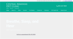 Desktop Screenshot of centralarkansasentclinic.com